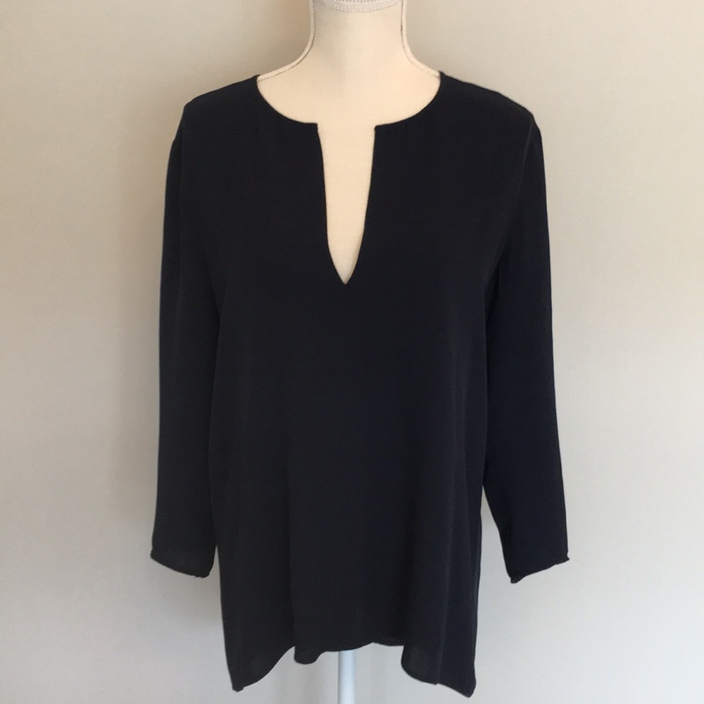 Theory Silk Tunic Blouse